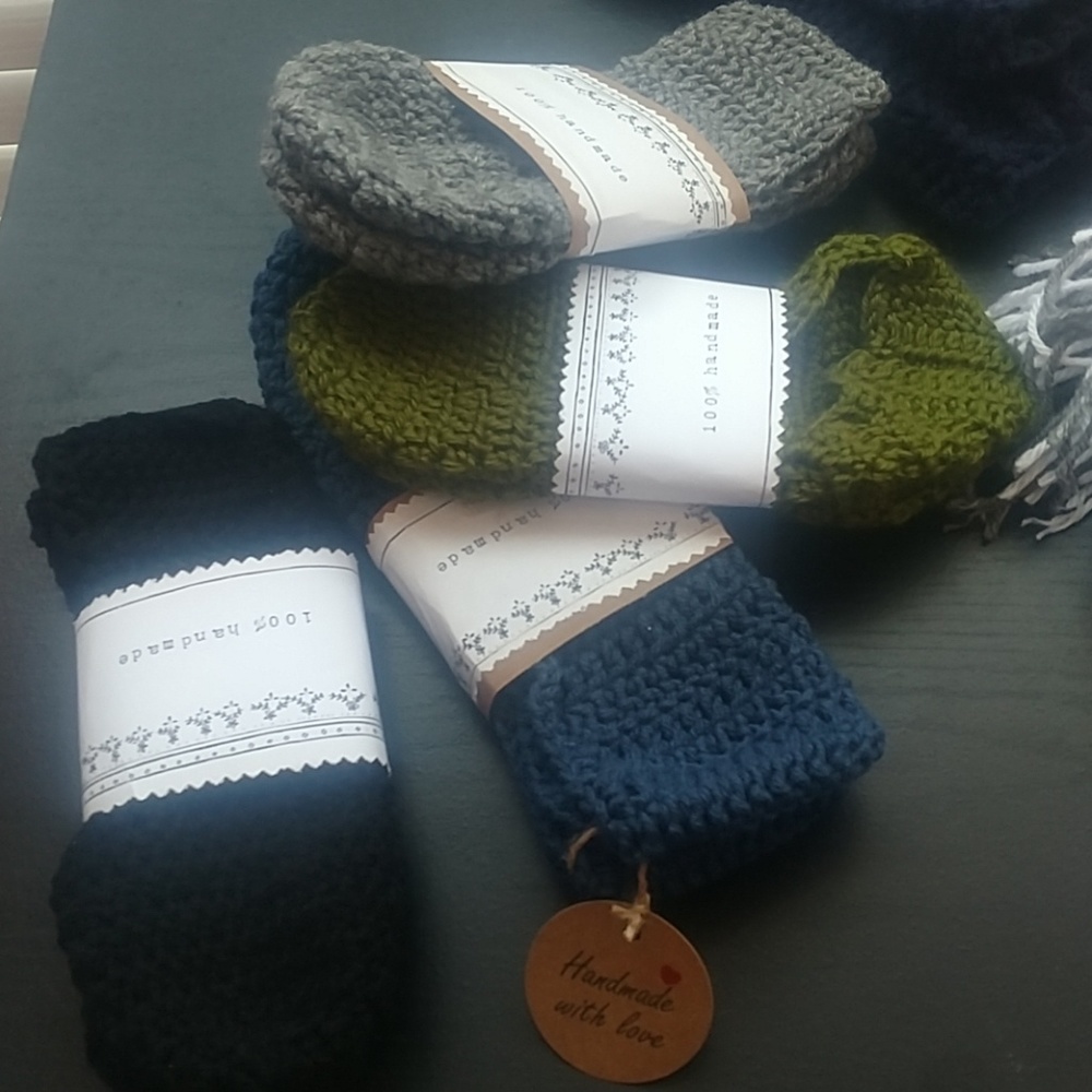 Crochet ballet slippers